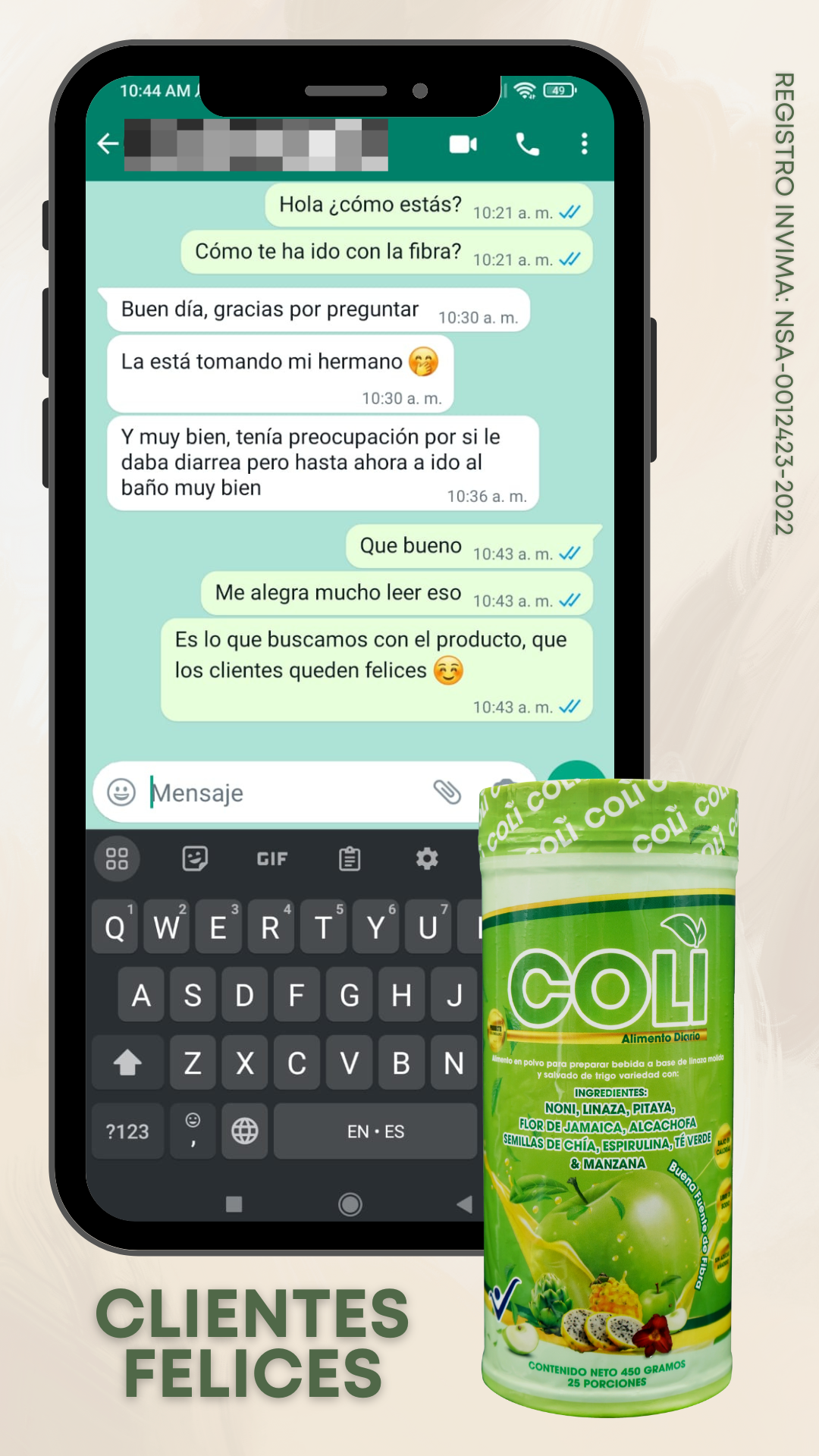 Coli plus Alimento diario 🍏